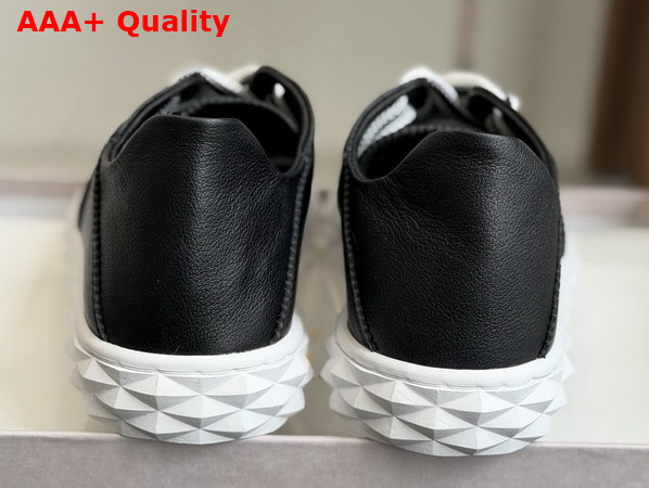 Jimmy Choo Diamond Light Flex F Black Leather and Suede Trainers Replica