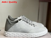 Jimmy Choo Diamond Light Flex F Dove Denim Suede Mix Low Top Trainers Replica