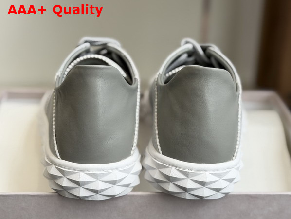 Jimmy Choo Diamond Light Flex F Dove Denim Suede Mix Low Top Trainers Replica