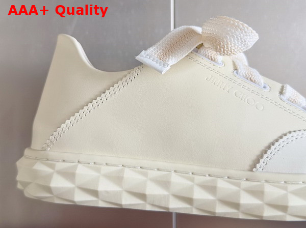 Jimmy Choo Diamond Light Flex F Latte Leather Trainers Replica