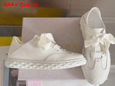 Jimmy Choo Diamond Light Flex F White Leather Trainers Replica