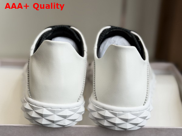 Jimmy Choo Diamond Light Flex F White Leather and Suede Trainers Replica