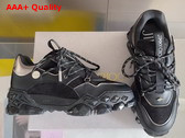 Jimmy Choo Diamond X II F Black Leather Trainers Replica