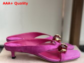 Jimmy Choo Emeri Stone 35 Violet Orchid and Dark Amber Suede Sandals Replica
