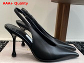 Jimmy Choo Isa 95 Black Leather Pumps Replica