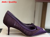 Jimmy Choo Love Mesh 85 Winter Bloom Satin with Ruched Tulle Pumps Replica