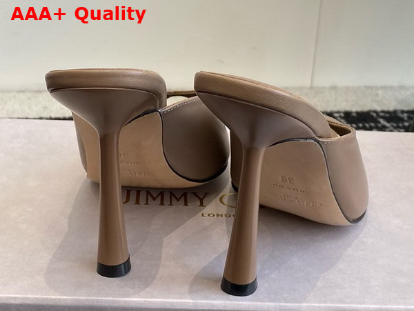 Jimmy Choo Maryanne Mule 100 Biscuit Calf Leather Pointed Toe Mules Replica