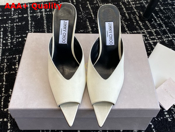 Jimmy Choo Maryanne Mule 100 Latte Calf Leather Pointed Toe Mules Replica