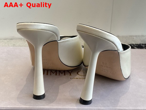 Jimmy Choo Maryanne Mule 100 Latte Calf Leather Pointed Toe Mules Replica