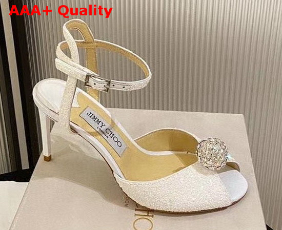 Jimmy Choo Sacora 85 Ivory Replica