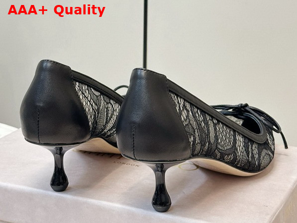 Jimmy Choo Scarlett 50 Black Jimmy Choo Lace Pumps Replica