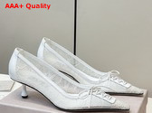 Jimmy Choo Scarlett 50 Ivory Jimmy Choo Lace Pumps Replica