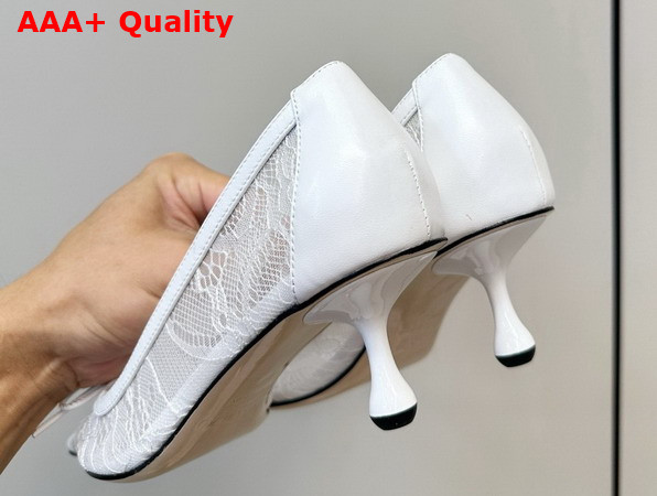 Jimmy Choo Scarlett 50 Ivory Jimmy Choo Lace Pumps Replica