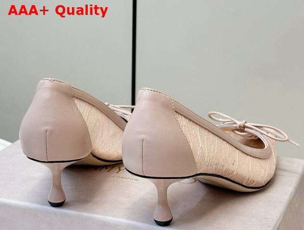 Jimmy Choo Scarlett 50 Pumps in Nude Lace Replica