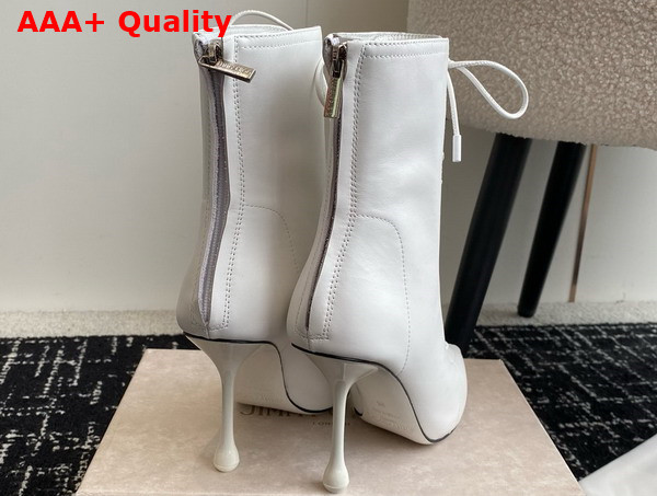 Jimmy Choo Scarlett Ankle Boot 95 White Nappa Leather Boots Replica