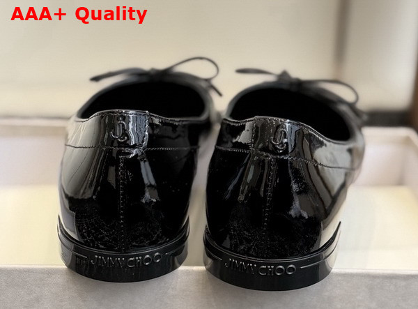 Jimmy Choo Scarlett Ballerina Black Soft Spazzolato Ballerina Flats Replica