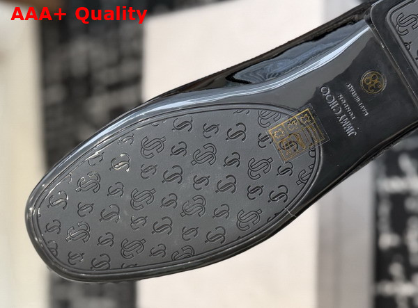 Jimmy Choo Scarlett Ballerina Black Soft Spazzolato Ballerina Flats Replica