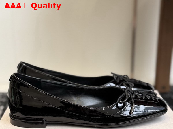 Jimmy Choo Scarlett Ballerina Black Soft Spazzolato Ballerina Flats Replica