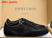 Jimmy Choo Sunny F Black Leather Mix and Jimmy Choo Lace Low Top Trainers Replica