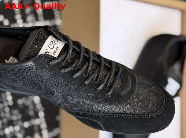 Jimmy Choo Sunny F Black Leather Mix and Jimmy Choo Lace Low Top Trainers Replica