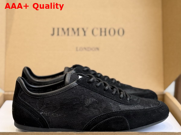 Jimmy Choo Sunny F Black Leather Mix and Jimmy Choo Lace Low Top Trainers Replica