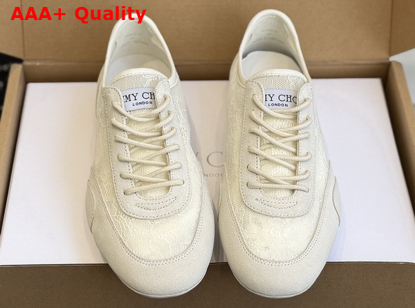 Jimmy Choo Sunny F Latte Leather Mix and Jimmy Choo Lace Low Top Trainers Replica