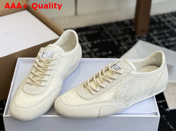 Jimmy Choo Sunny F Latte Leather Mix and Jimmy Choo Lace Low Top Trainers Replica