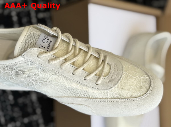 Jimmy Choo Sunny F Latte Leather Mix and Jimmy Choo Lace Low Top Trainers Replica