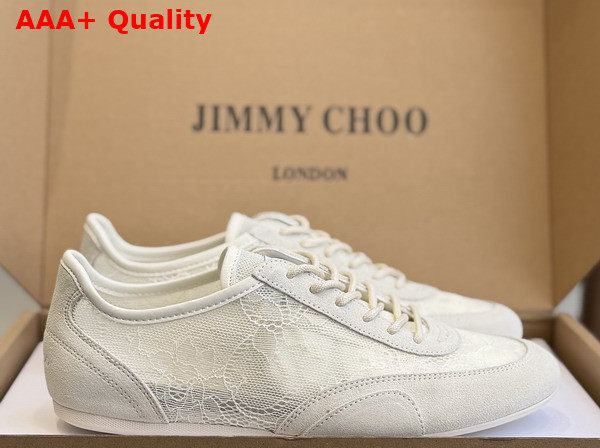 Jimmy Choo Sunny F Latte Leather Mix and Jimmy Choo Lace Low Top Trainers Replica