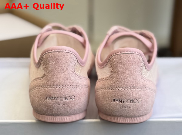 Jimmy Choo Sunny F Rose Leather Mix and Jimmy Choo Lace Low Top Trainers Replica