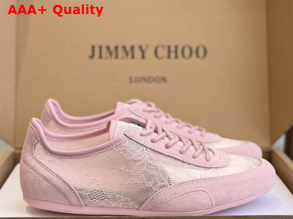 Jimmy Choo Sunny F Rose Leather Mix and Jimmy Choo Lace Low Top Trainers Replica