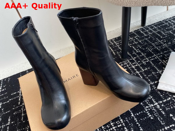 Lemaire Anatomic Boots 80 Women bk999 Black ll0078 Glossy Vegetable Leather Replica