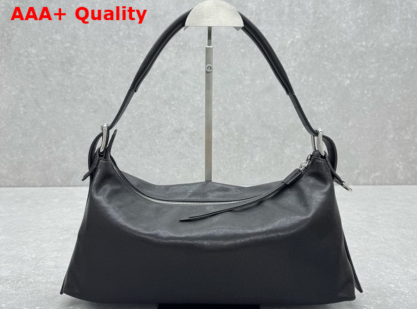 Lemaire Belted Baguette Bag Women BR490 Dark Chocolate LL0108 Paper Lux Leather Replica