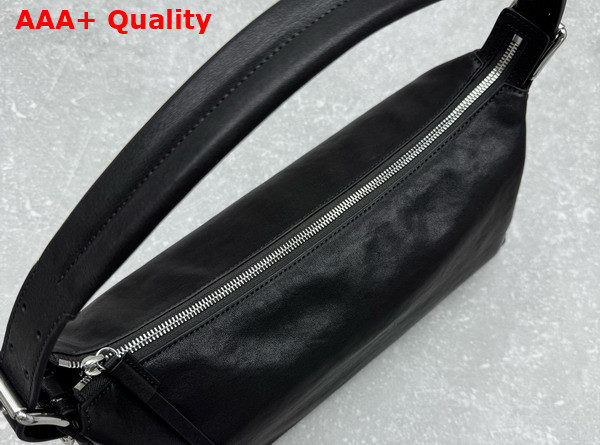 Lemaire Belted Baguette Bag Women BR490 Dark Chocolate LL0108 Paper Lux Leather Replica