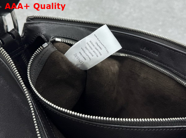 Lemaire Belted Baguette Bag Women BR490 Dark Chocolate LL0108 Paper Lux Leather Replica