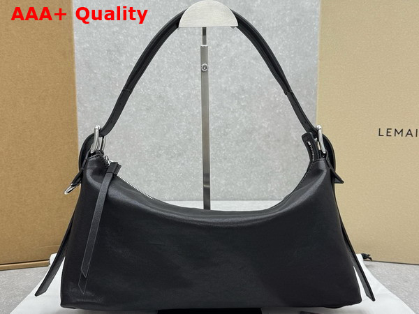 Lemaire Belted Baguette Bag Women BR490 Dark Chocolate LL0108 Paper Lux Leather Replica