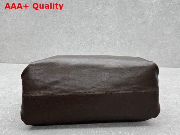 Lemaire Berlingot Hobo Bag in Dark Brown Paper Lux Leather Replica