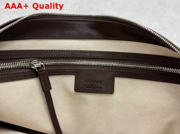 Lemaire Berlingot Hobo Bag in Espresso Paper Lux Leather Replica