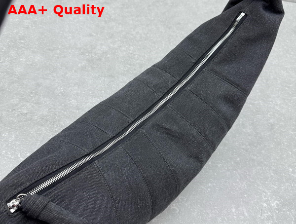Lemaire Croissant Bag Ash Black Heavy Cotton Canvas Replica