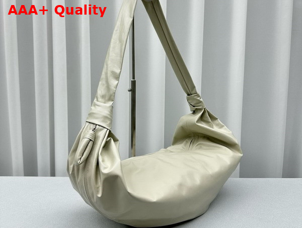Lemaire Large Soft Croissant Bag in Sage Paper Leather Replica