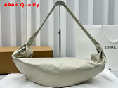 Lemaire Large Soft Croissant Bag in Sage Paper Leather Replica