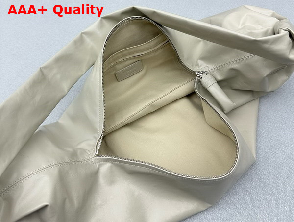 Lemaire Large Soft Croissant Bag in Sage Paper Leather Replica