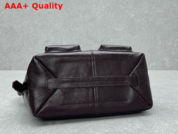 Lemaire Medium Gear Bag Dark Eggplant Glossy Vegetable Leather Replica