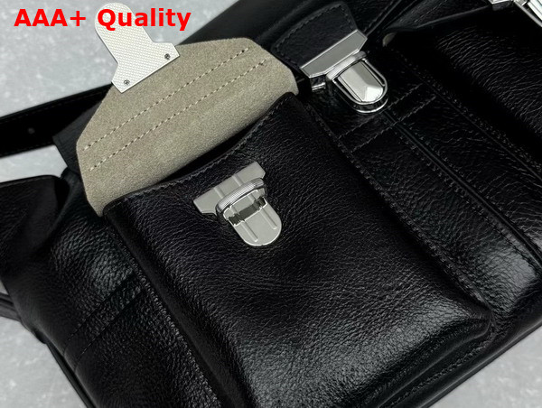 Lemaire Medium Gear Bag Espresso Glossy Vegetable Leather Replica