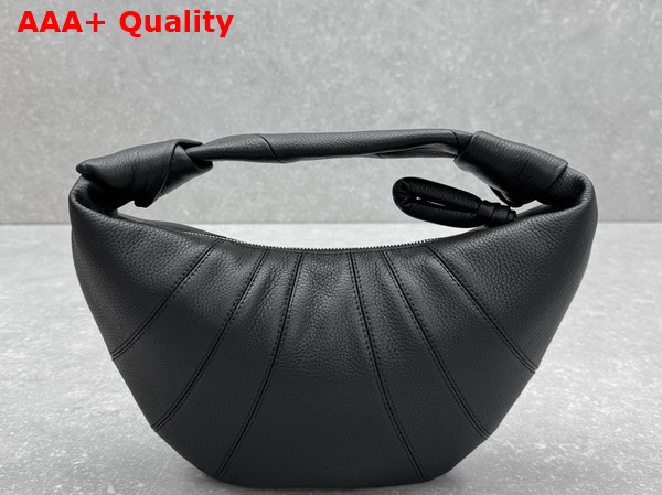 Lemaire Mini Fortune Croissant Bag in Black Soft Grained Leather Replica