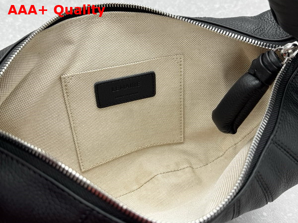 Lemaire Mini Fortune Croissant Bag in Black Soft Grained Leather Replica
