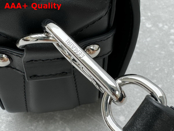 Lemaire Ransel Mini Satchel Black Glossy Leather Replica