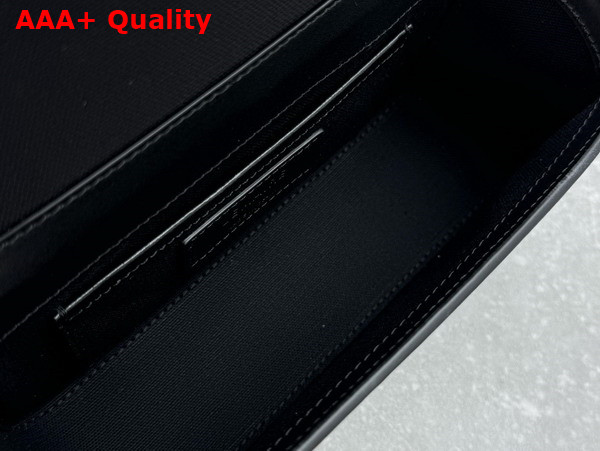 Lemaire Ransel Mini Satchel Black Glossy Leather Replica