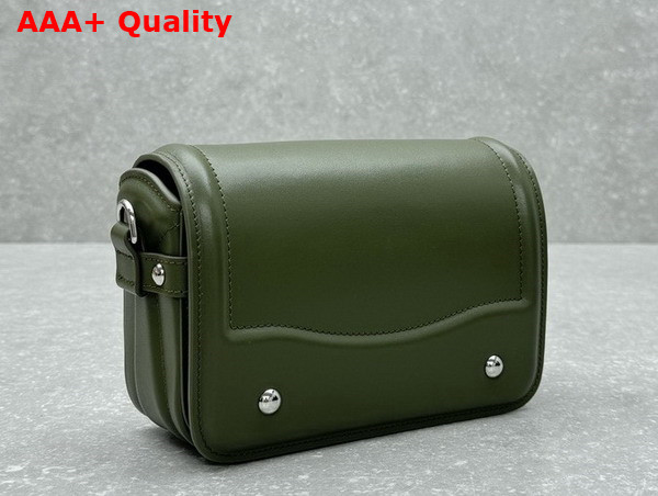 Lemaire Ransel Mini Satchel Khaki Glossy Leather Replica
