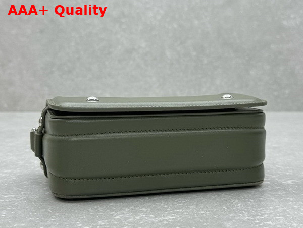 Lemaire Ransel Mini Satchel Khaki Glossy Leather Replica